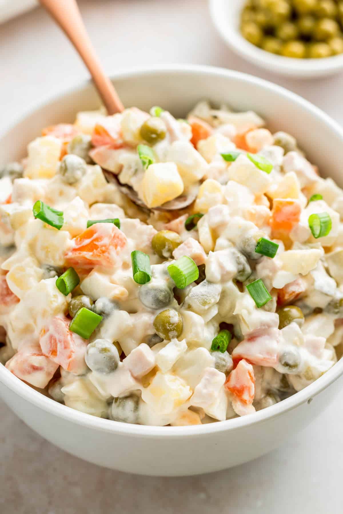 Potato Salad with Ham and Egg
