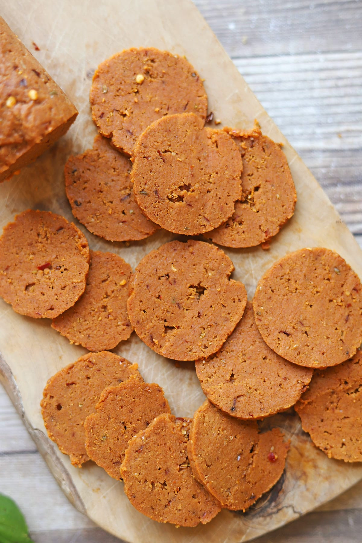 Seitan "Pepperoni" Slices