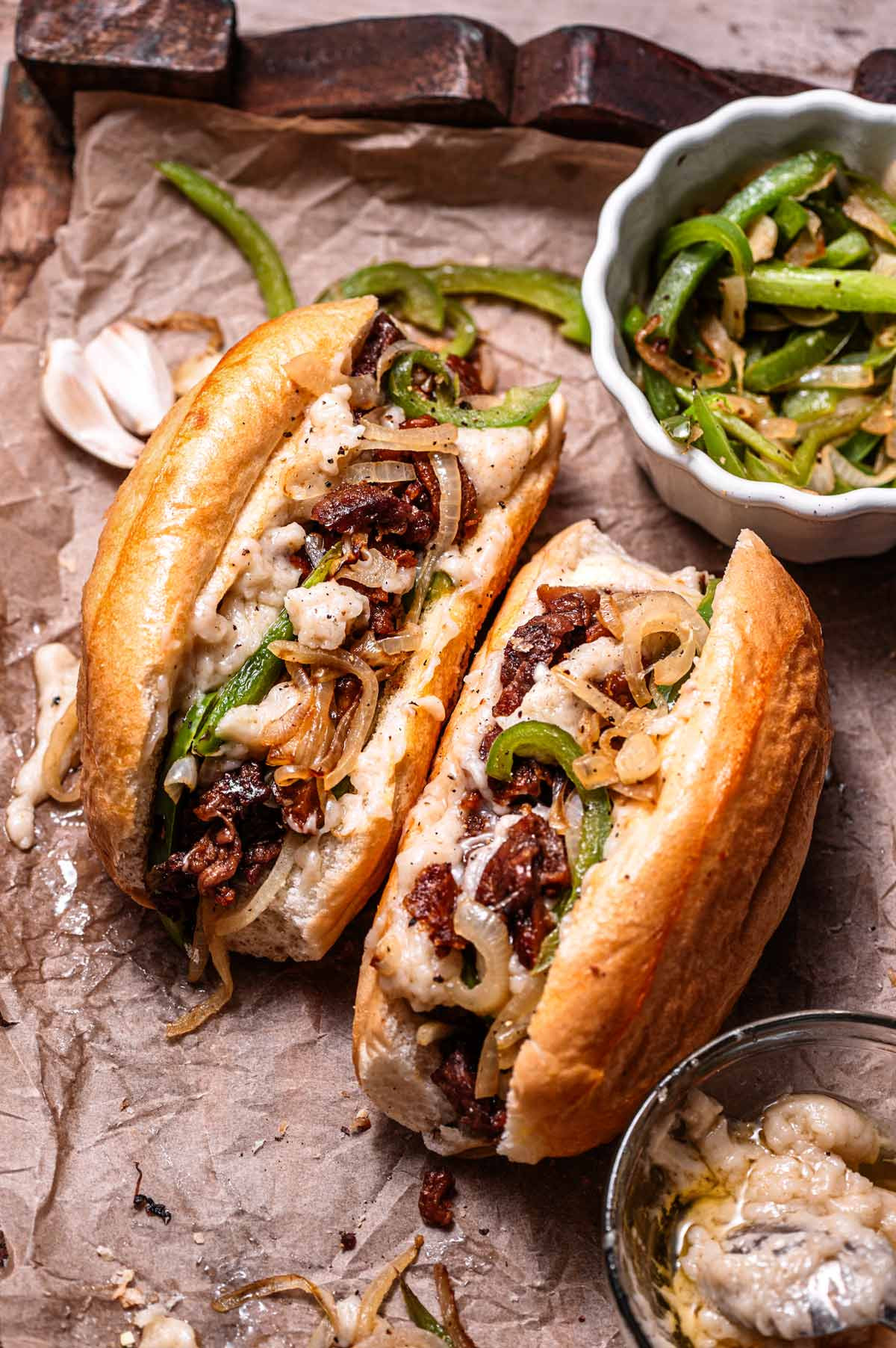 Seitan Philly "Cheesesteak"