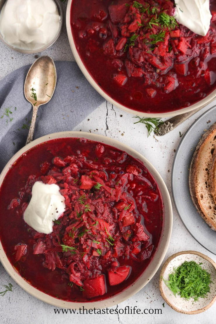 Ukrainian Borscht with Salo