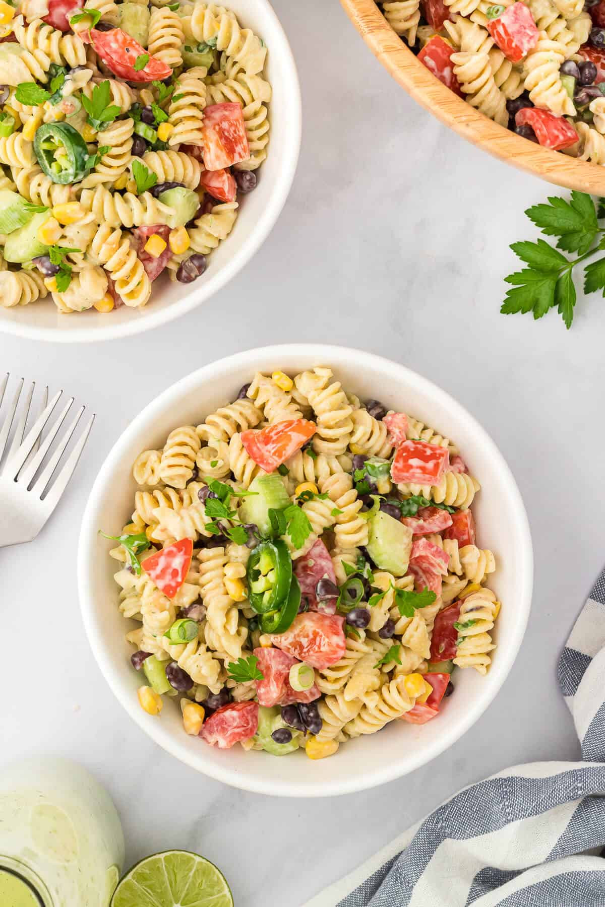 Zesty Jalapeño Ranch Pasta Salad