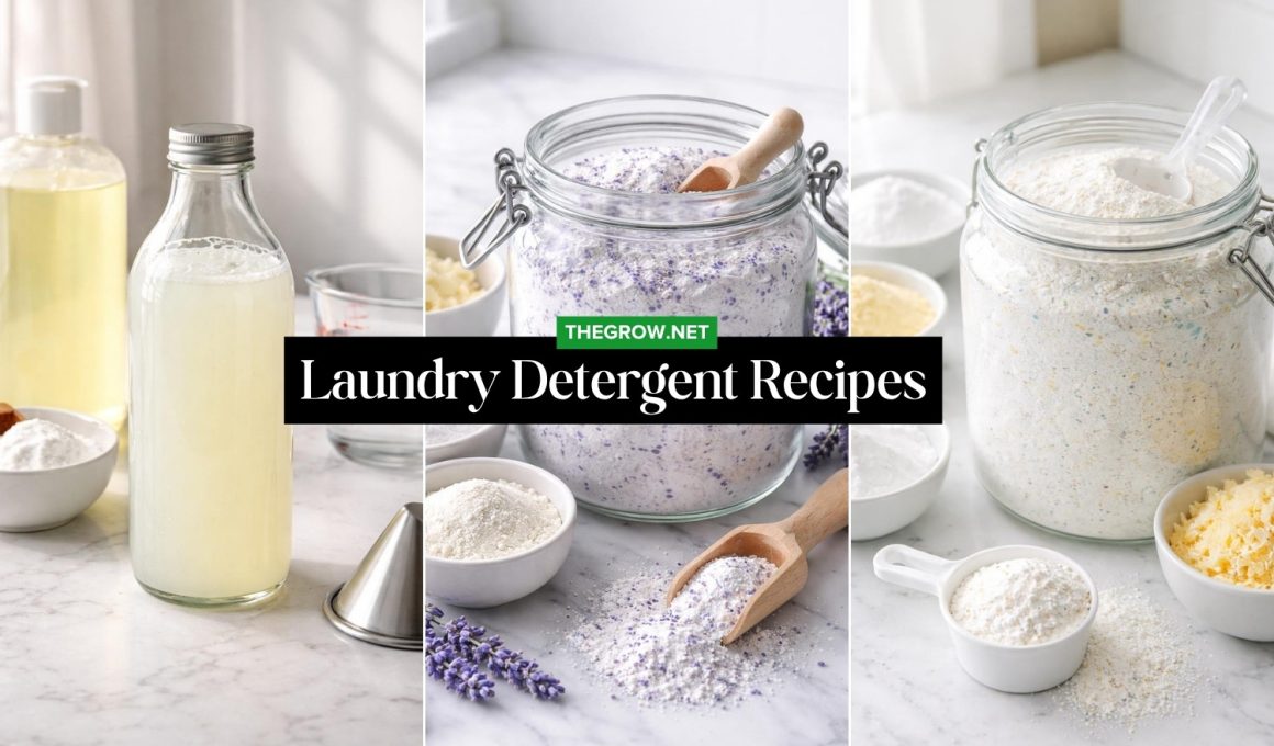 Homemade Laundry Detergent Recipes