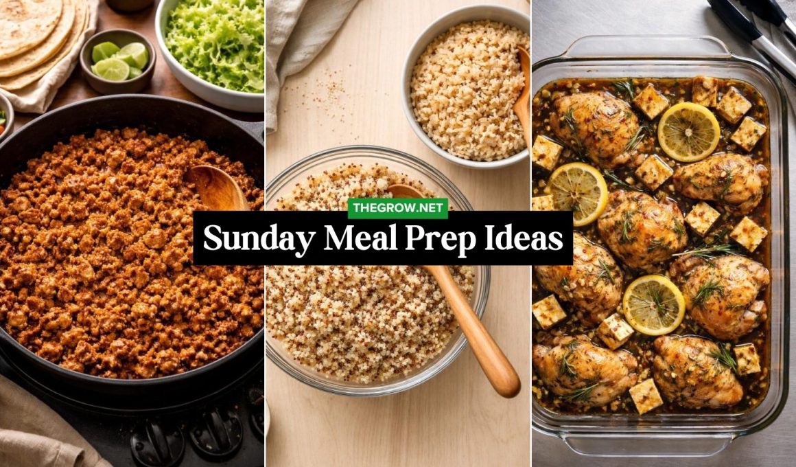 Sunday Meal Prep Ideas for a Better Week