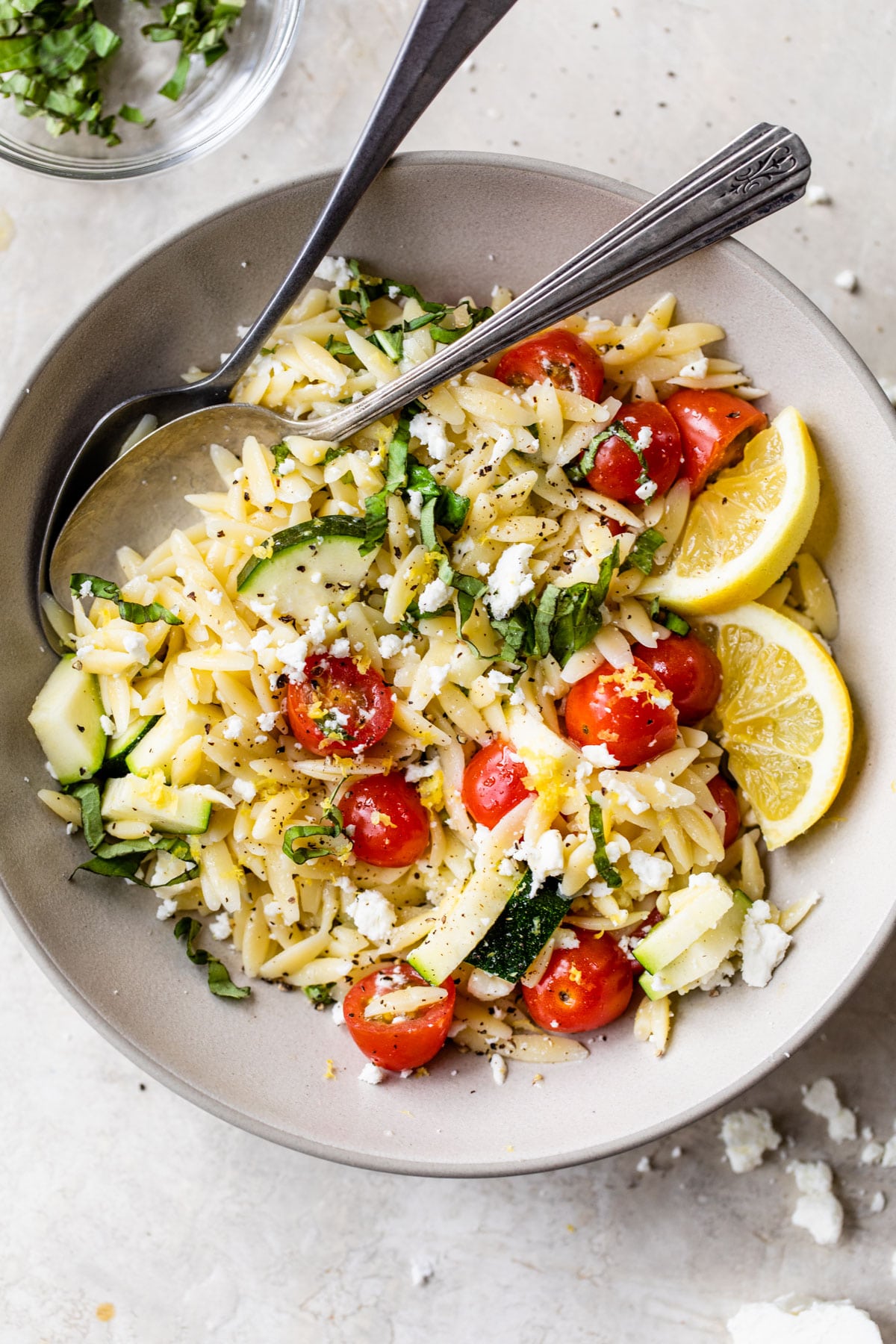 Lemon Parmesan Orzo Salad