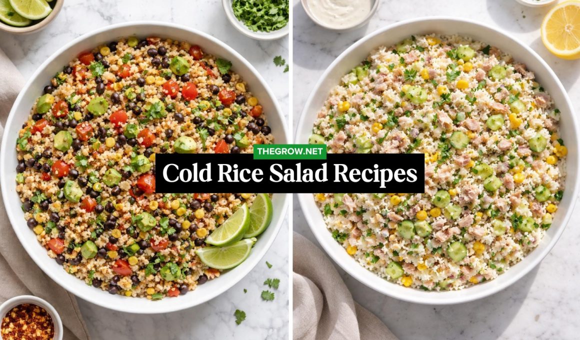 Cold Rice Salad Recipes for Meal Prep