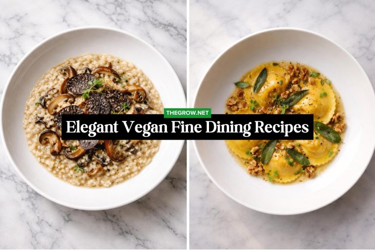Elegant Vegan Fine Dining Recipes