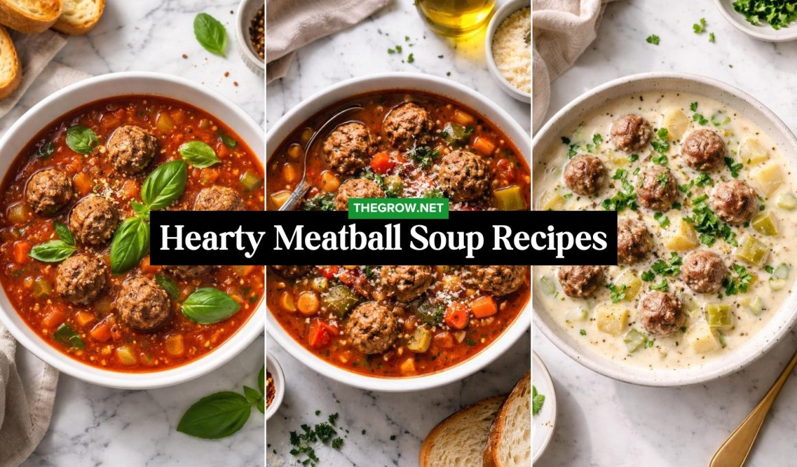 Hearty Meatball Soup Recipes