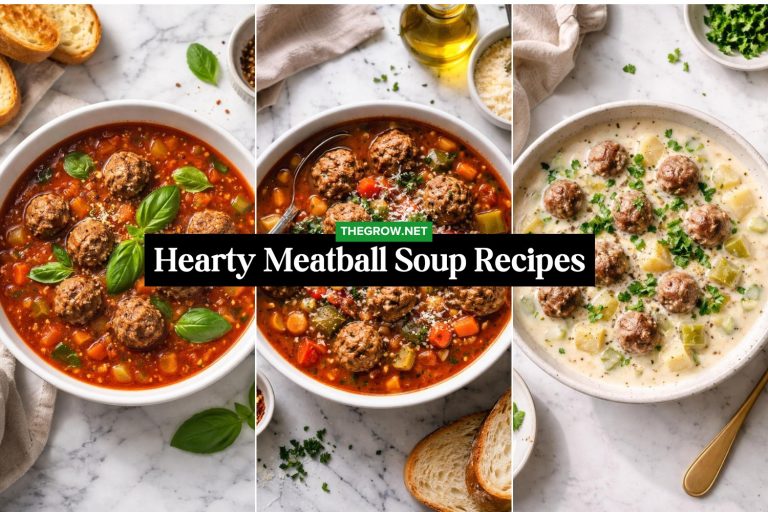 Hearty Meatball Soup Recipes