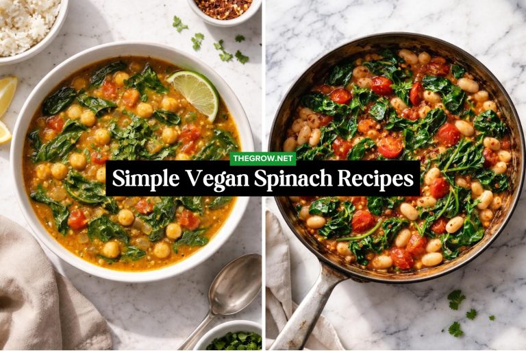 Simple Vegan Spinach Recipes