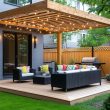 Stunning Corner Pergola Patio Ideas