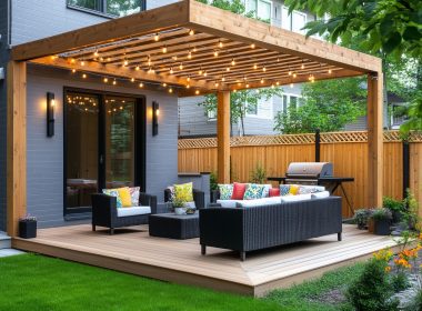 Stunning Corner Pergola Patio Ideas