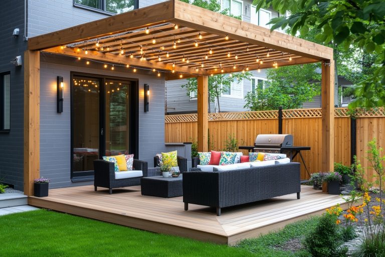 Stunning Corner Pergola Patio Ideas