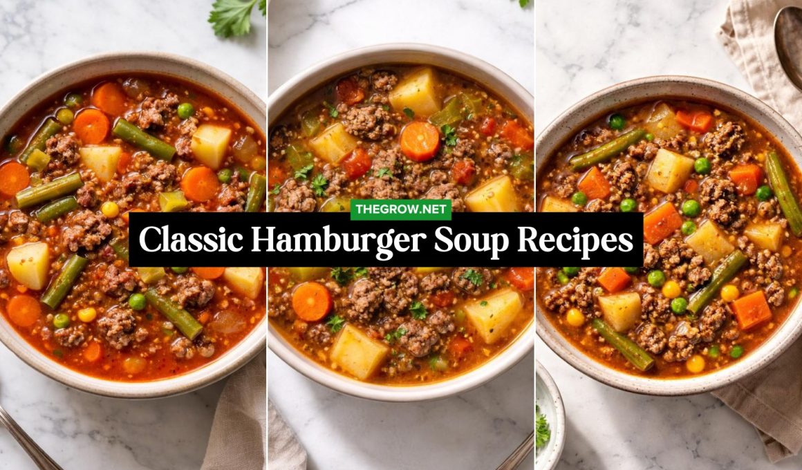 Classic Hamburger Soup Recipes