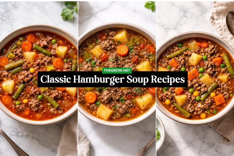 Classic Hamburger Soup Recipes