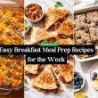 Easy Breakfast Meal Prep Recipes for the Week