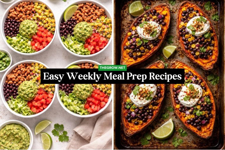 Easy Weekly Meal Prep Recipes