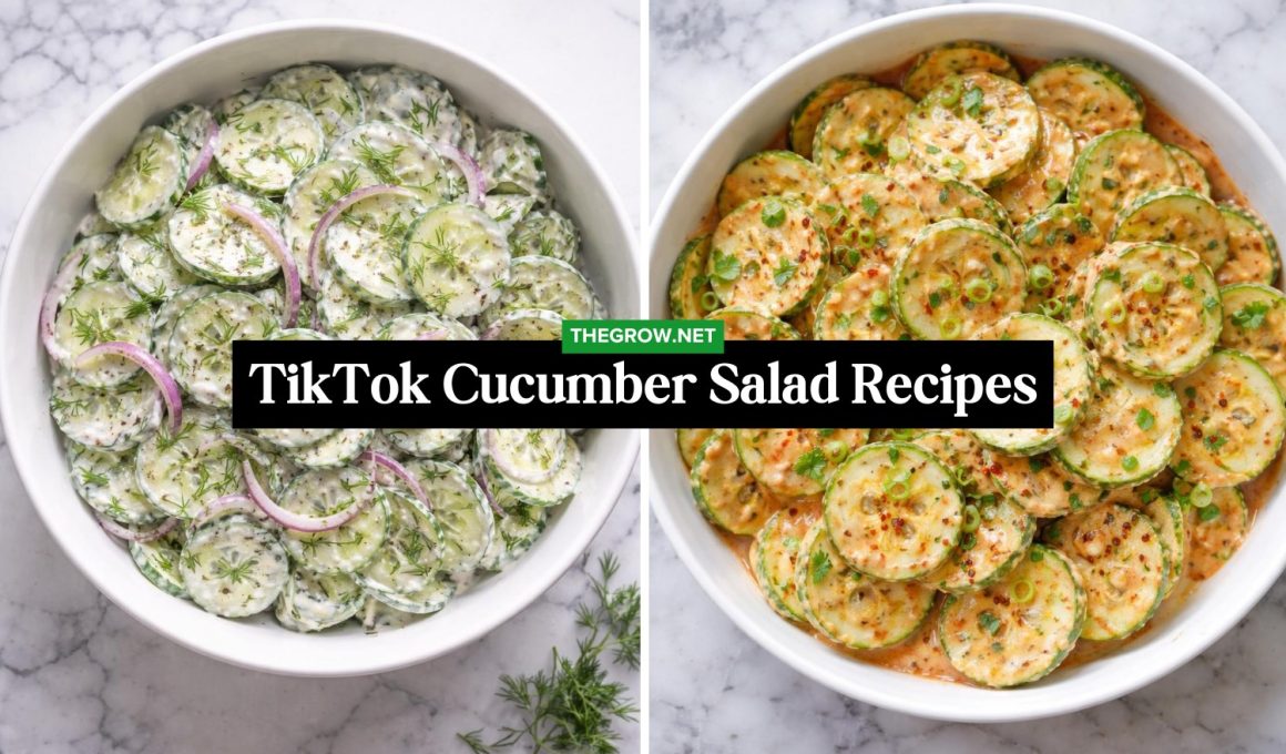 Viral TikTok Cucumber Salad Recipes