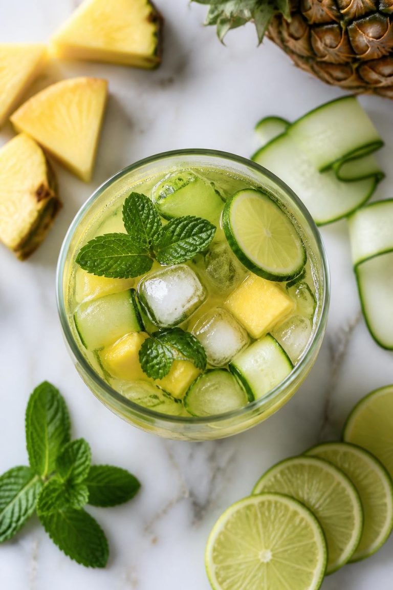 Cucumber Pineapple Detox Drink